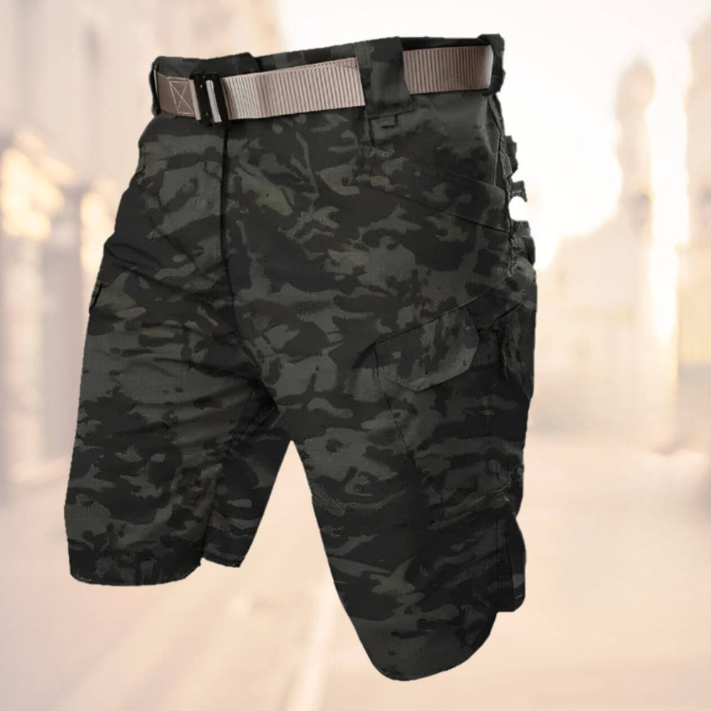 Knielange Herren-Cargoshorts mit Gürtel
