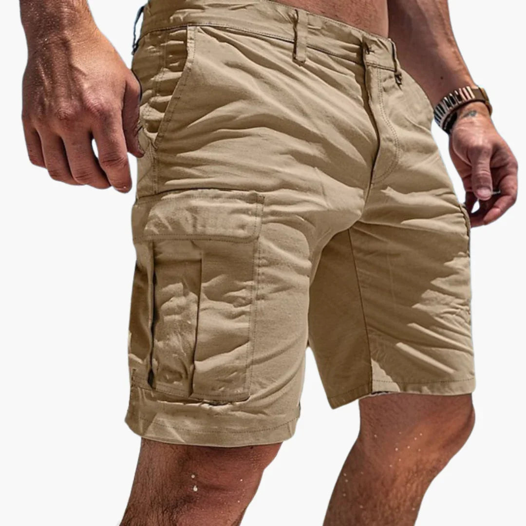 Knielange Herren-Cargoshorts mit mehreren Taschen für den Sommer