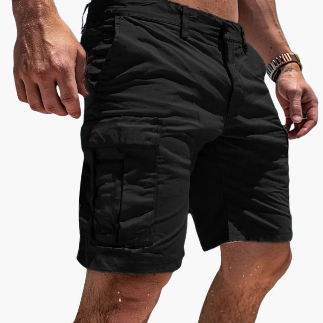 Knielange Herren-Cargoshorts mit mehreren Taschen für den Sommer