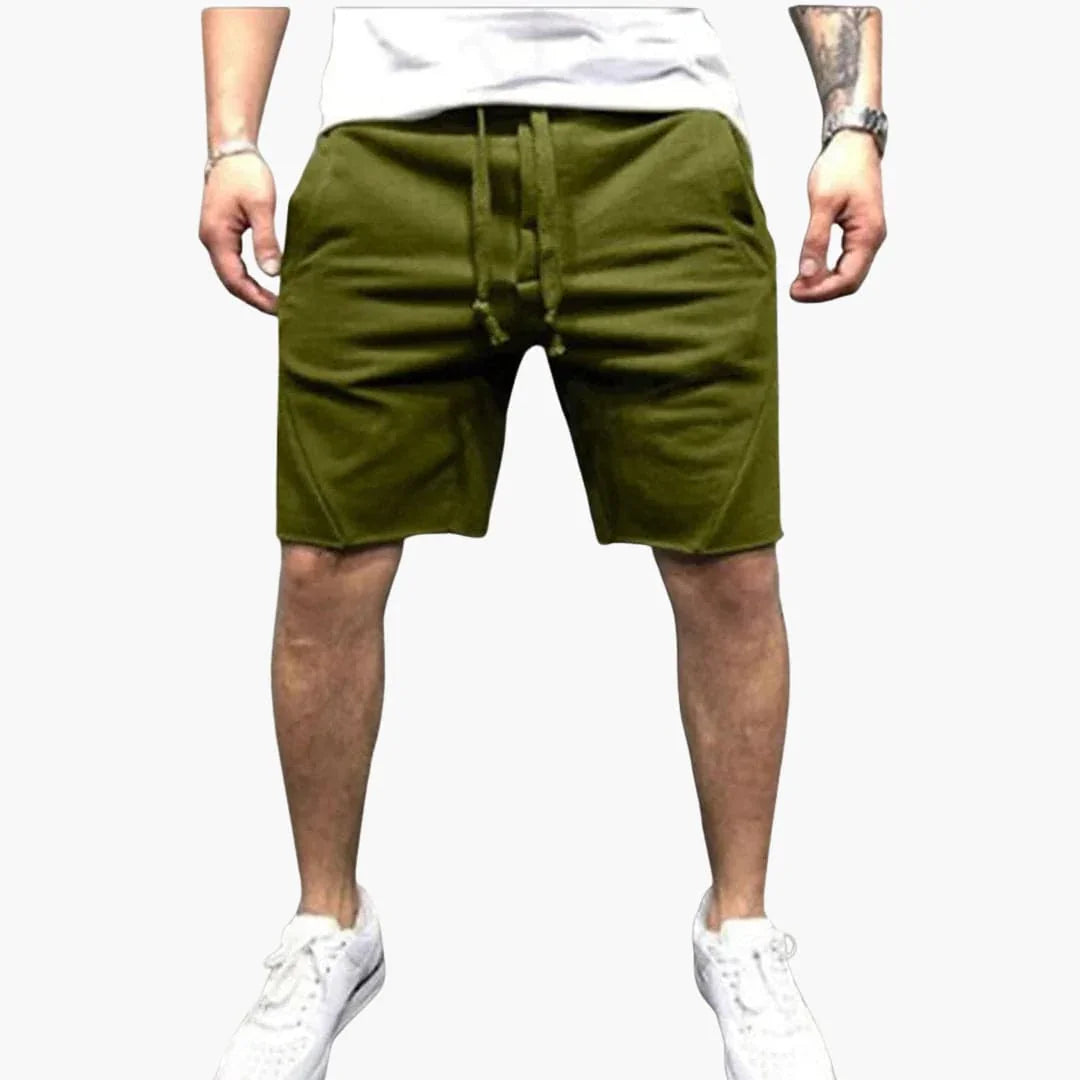 Knielange Herren-Shorts mit Kordelzug für den Sommer