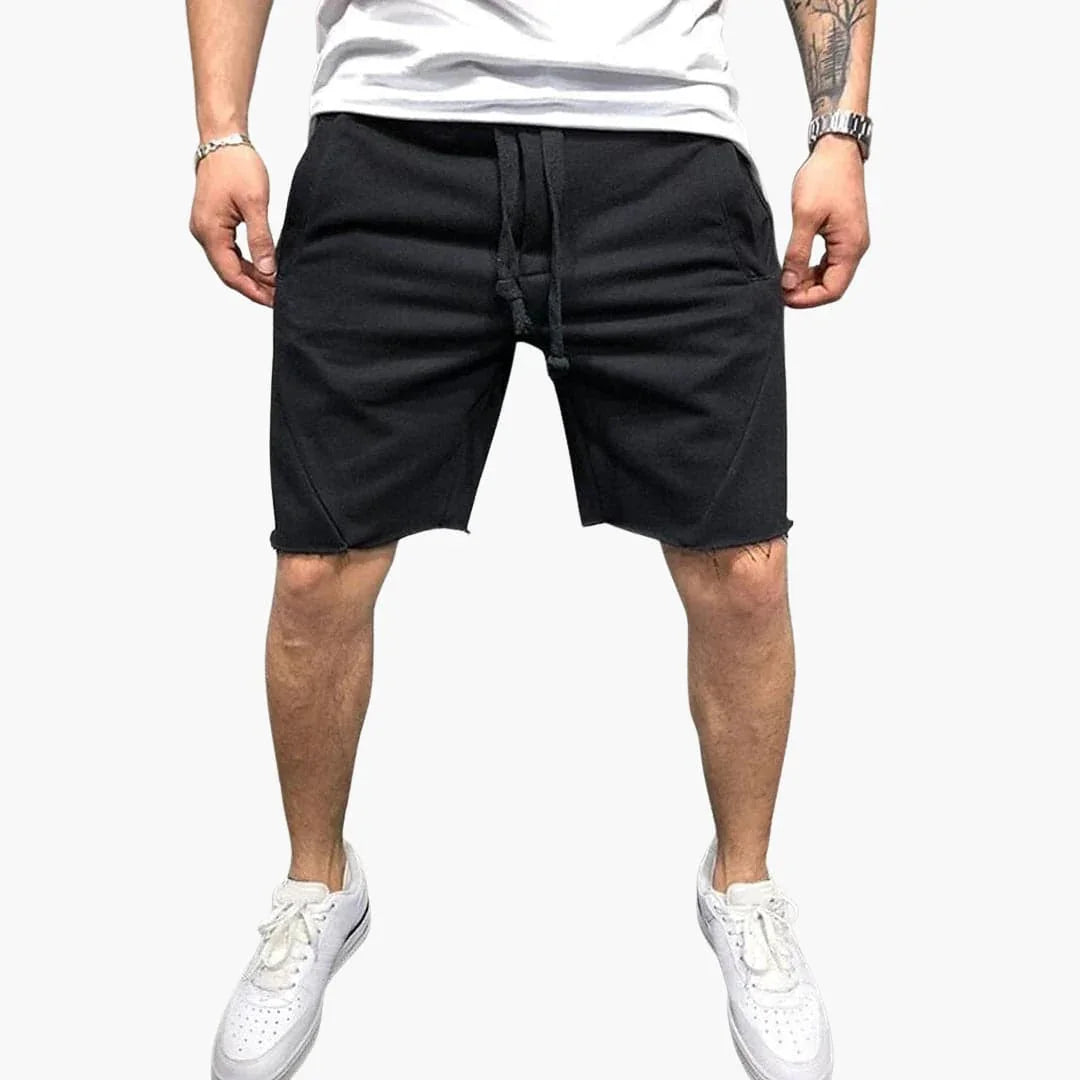 Knielange Herren-Shorts mit Kordelzug für den Sommer