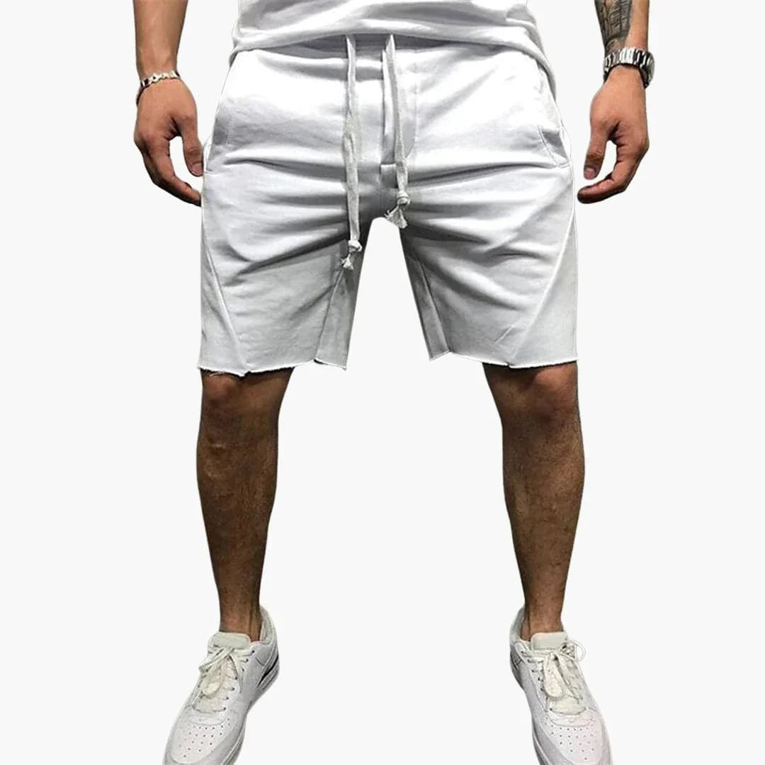 Knielange Herren-Shorts mit Kordelzug für den Sommer