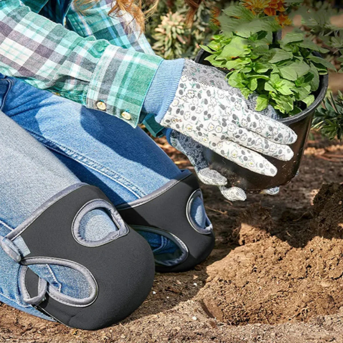 Knieschoner für die Gartenarbeit mit extra Polsterung