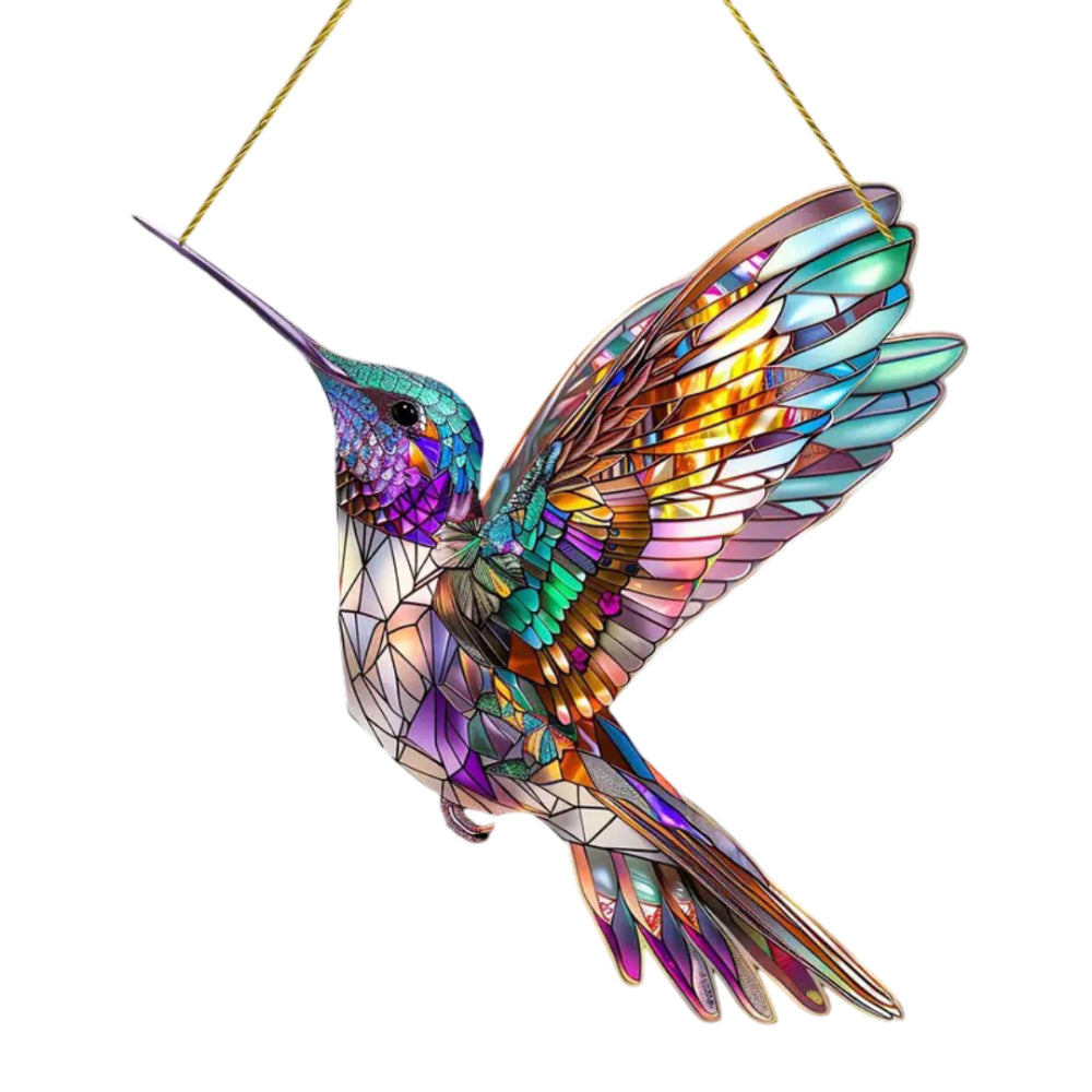 Kolibri-Sonnenfänger für Fenster als Wandkunst und Hängedekoration