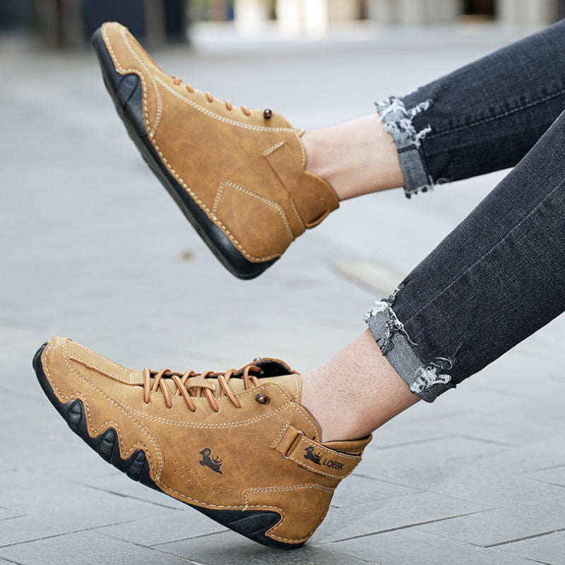 Komfortable, rutschfeste Barfußschuhe aus Echtleder (Unisex)