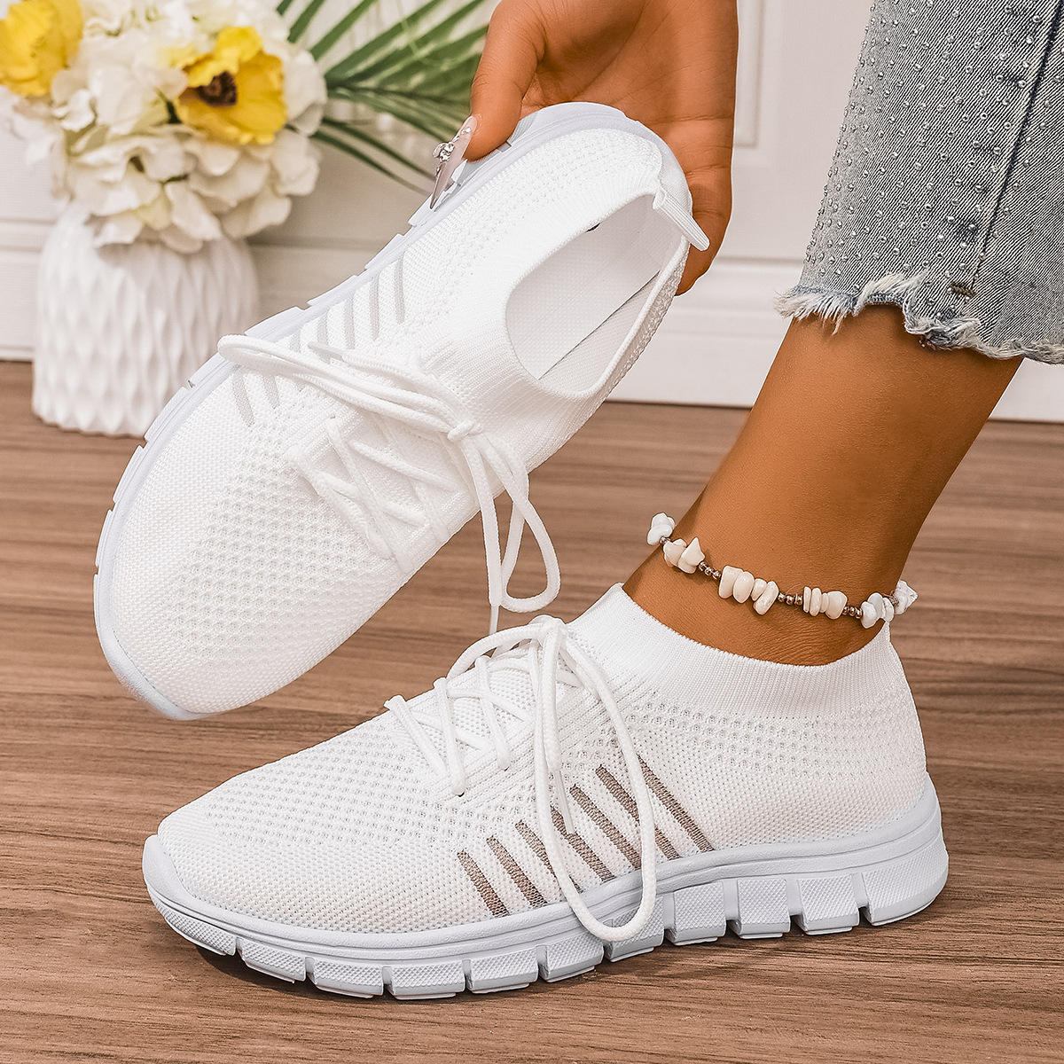Kompakter Damen-Sneaker