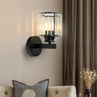 Kristall-Wandleuchte | Moderne Wandlampe aus Glas und Eisen