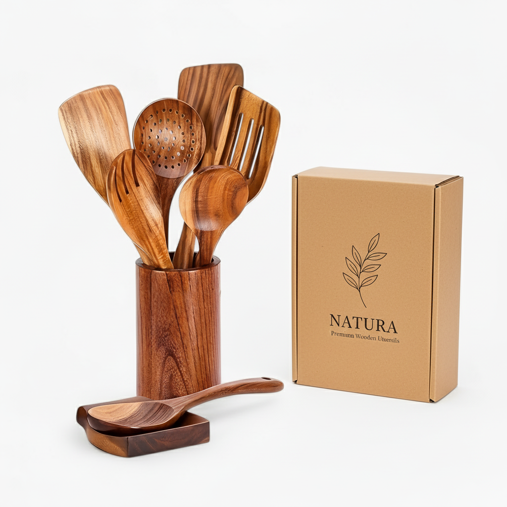 Küchenhelfer-Set aus Holz | Nachhaltig und elegant