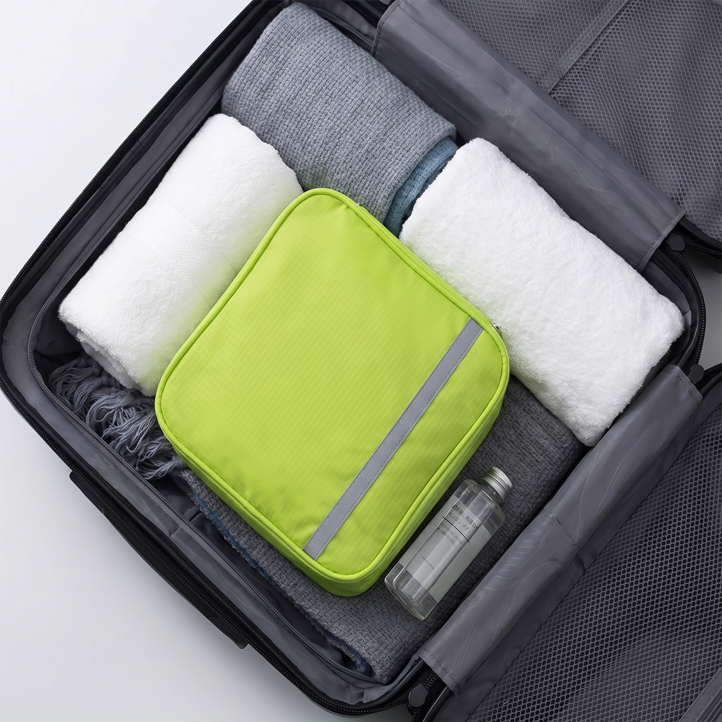 Kulturtasche zum Aufhängen | Kompakter Reise-Organizer | Reißverschluss