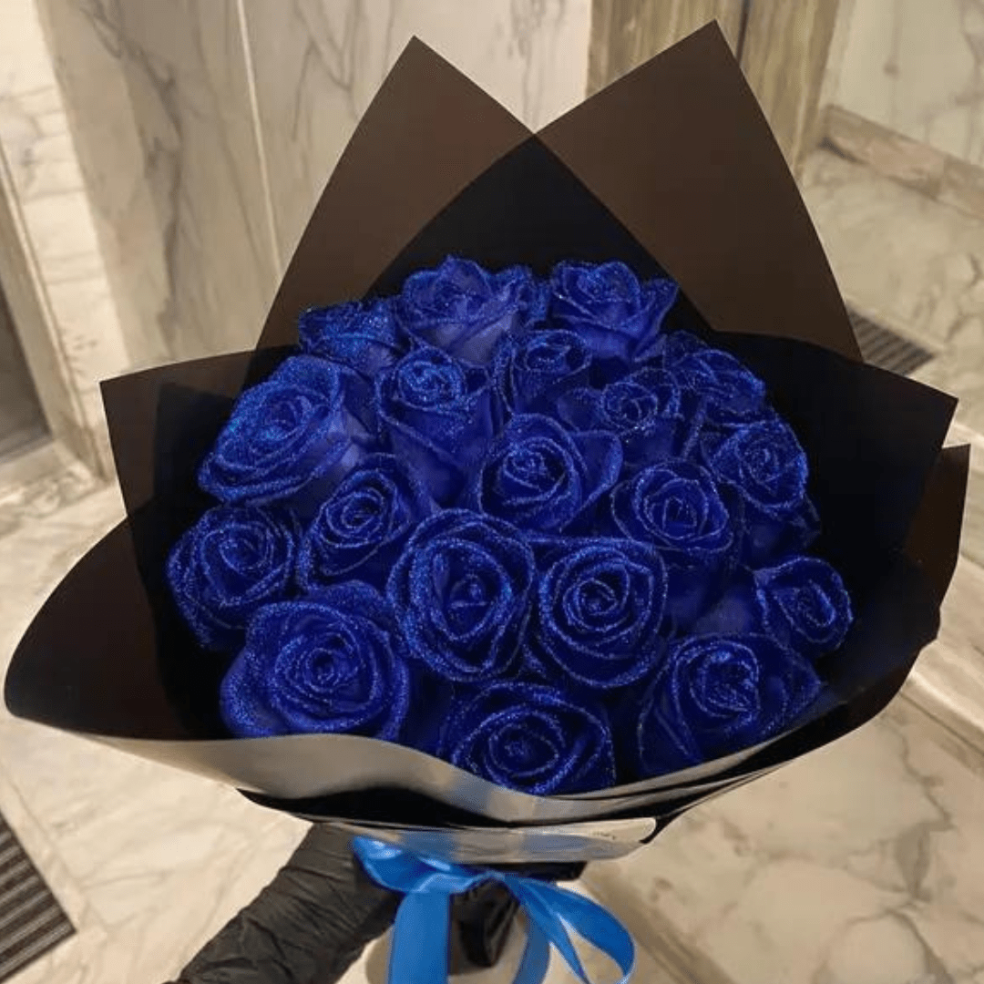 Künstliche Glitzerrose für Romantiker und Wohndekoration