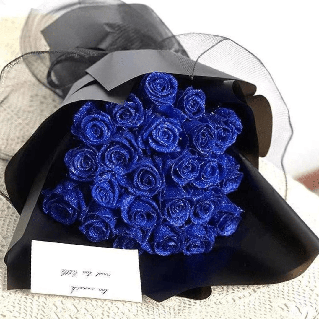 Künstliche Glitzerrose für Romantiker und Wohndekoration
