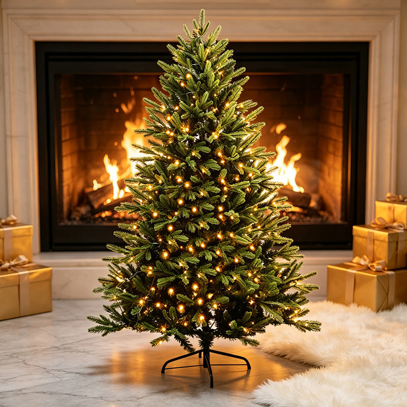 Künstlicher Weihnachtsbaum mit LED-Beleuchtung, 120–300 cm