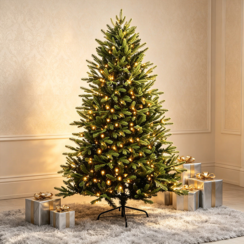 Künstlicher Weihnachtsbaum mit LED-Beleuchtung, 120–300 cm