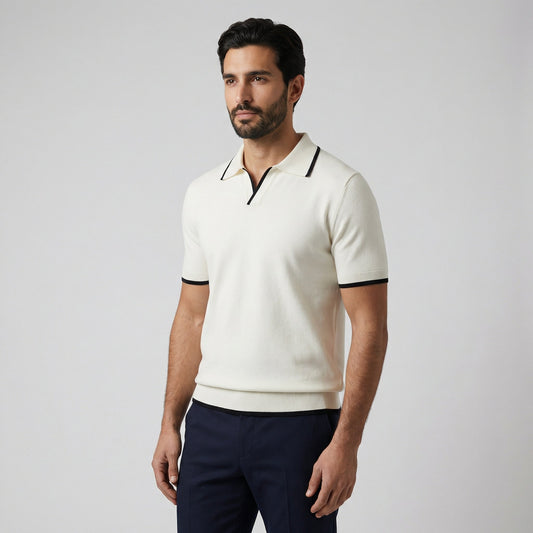 Kurzärmeliges Poloshirt im Slim Fit