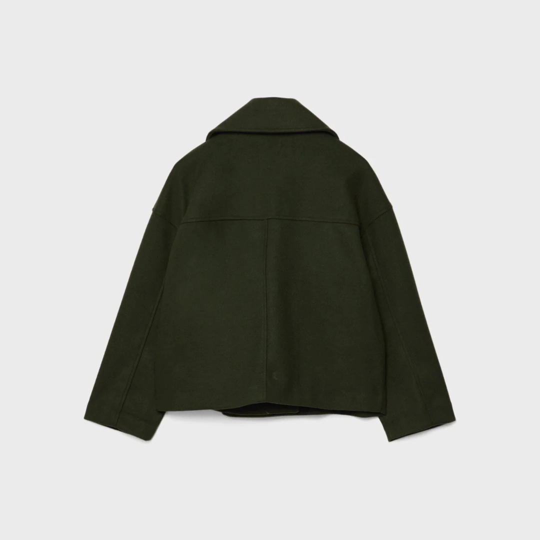 Kurze zweireihige Damenjacke für Herbst & Winter