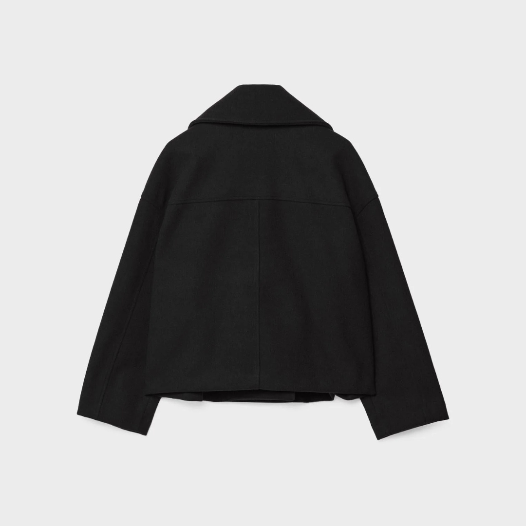 Kurze zweireihige Damenjacke für Herbst & Winter