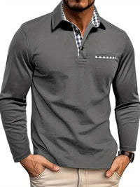 Langarm-Poloshirt für Herren