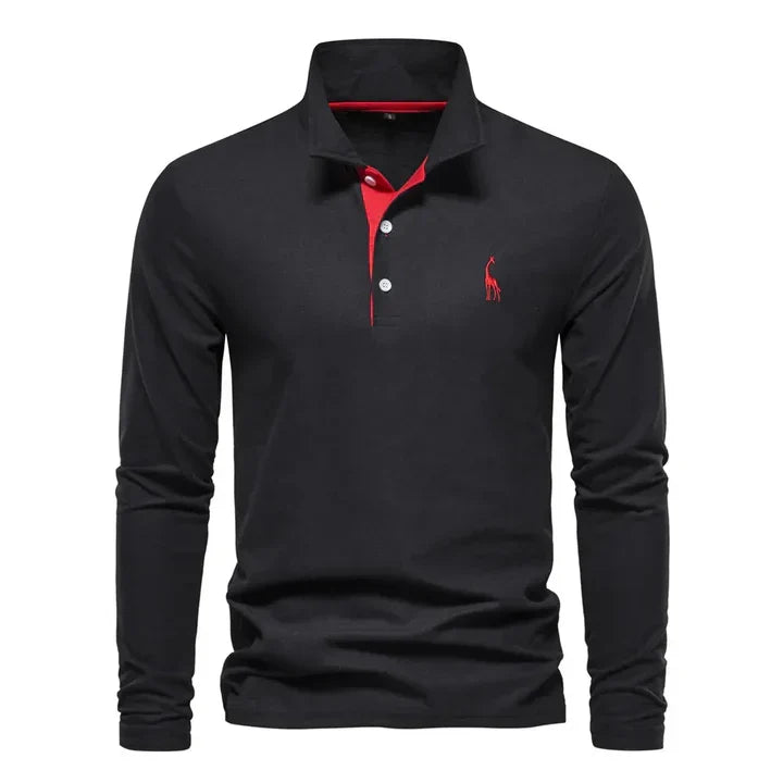 Langarm-Poloshirt für Herren