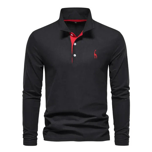 Langarm-Poloshirt für Herren