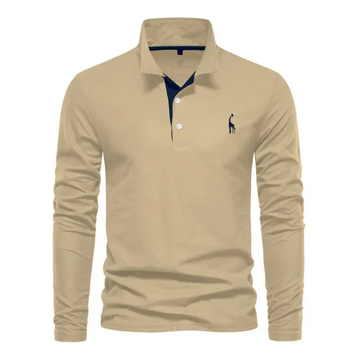 Langarm-Poloshirt für Herren
