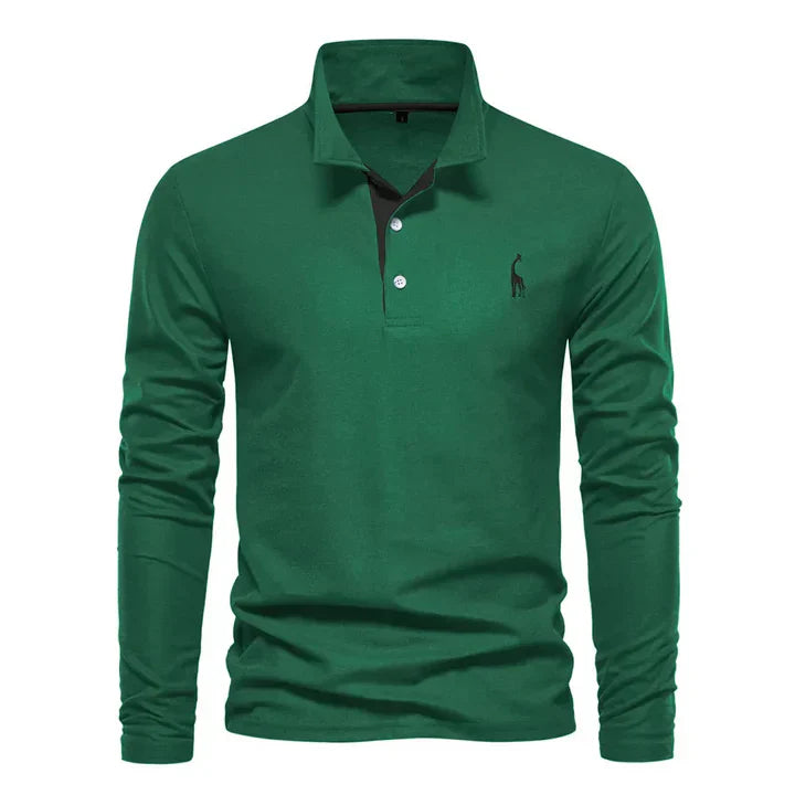Langarm-Poloshirt für Herren