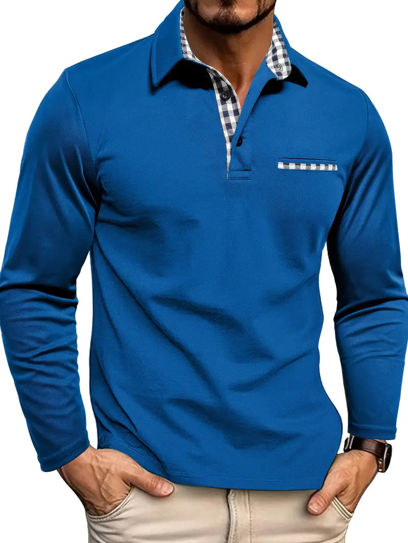 Langarm-Poloshirt für Herren