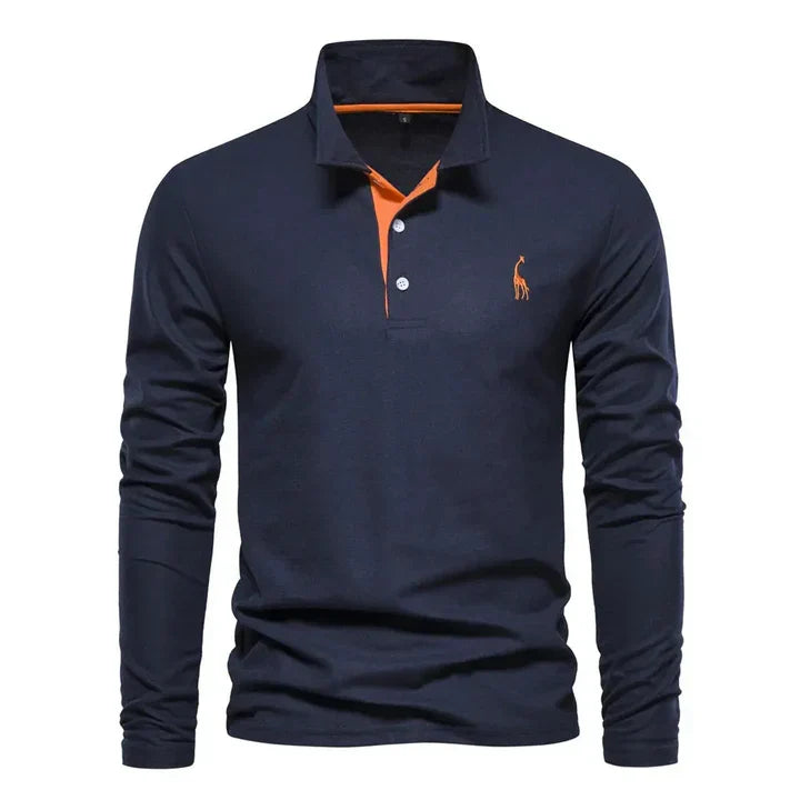 Langarm-Poloshirt für Herren
