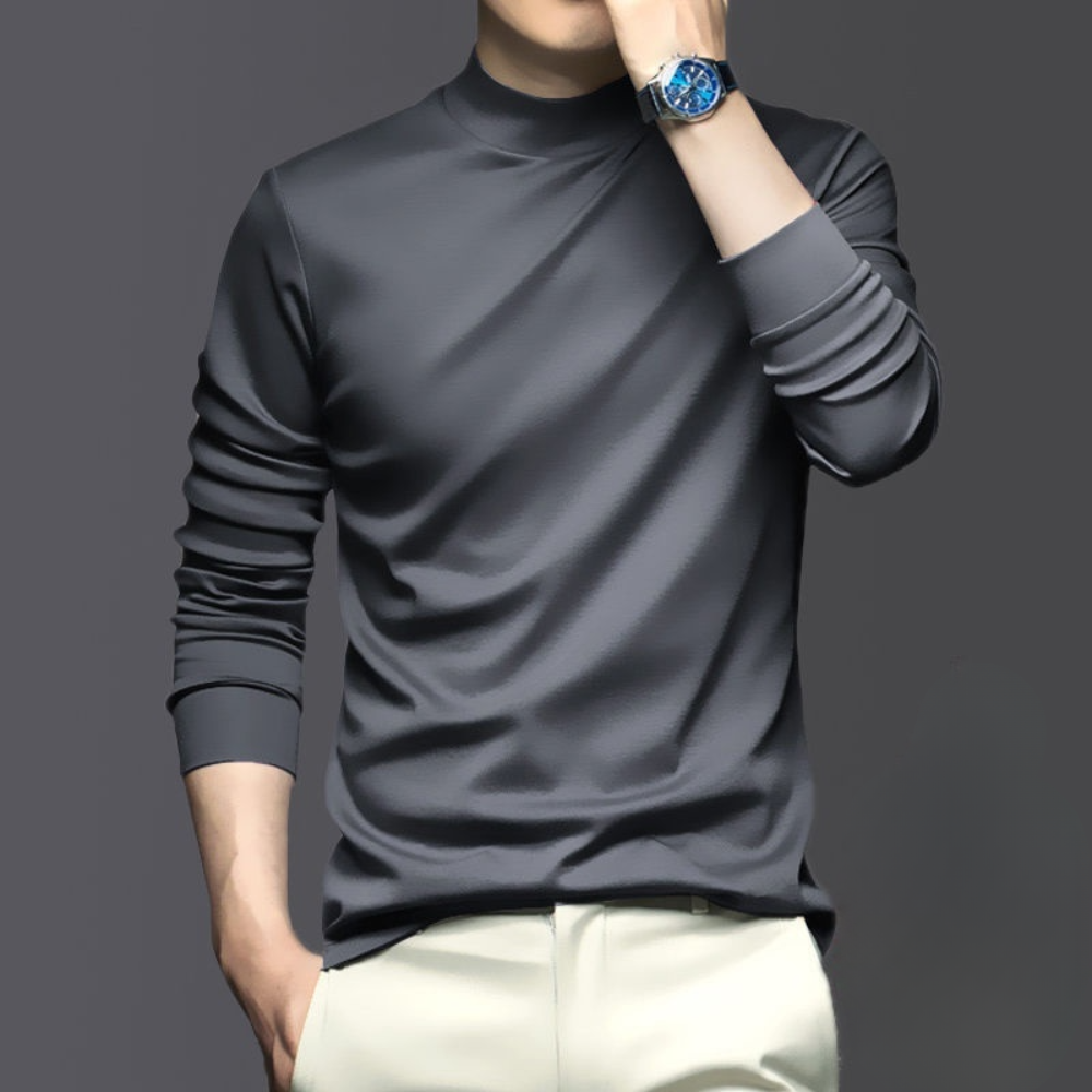 Langarm-T-Shirt für Herren im Slim-Fit