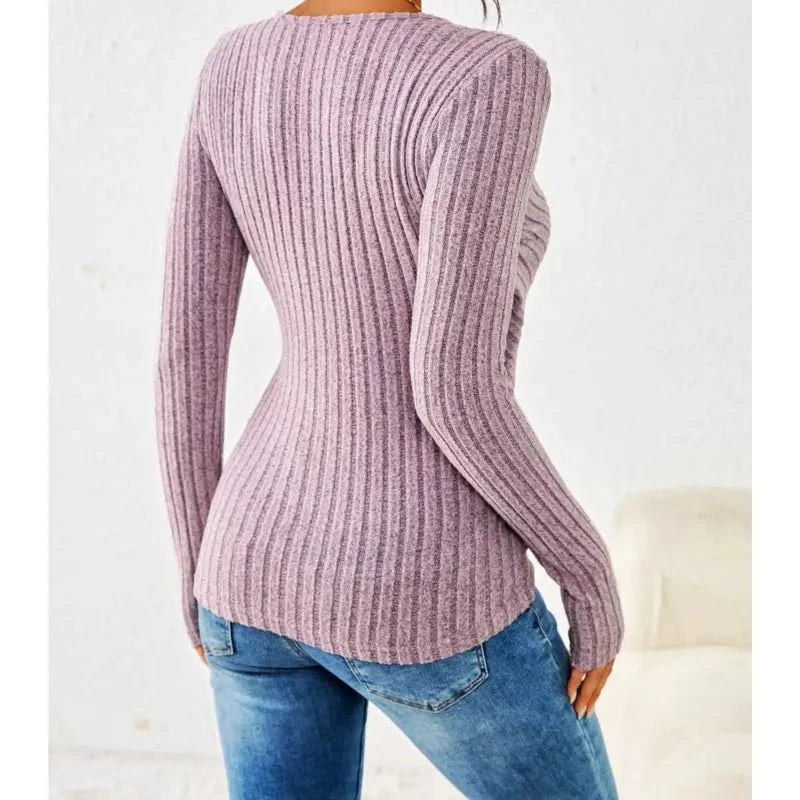 Langarm-Wickelbluse für Damen