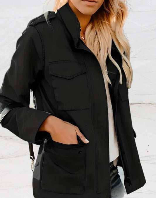 Langärmlige Utility-Jacke für Damen