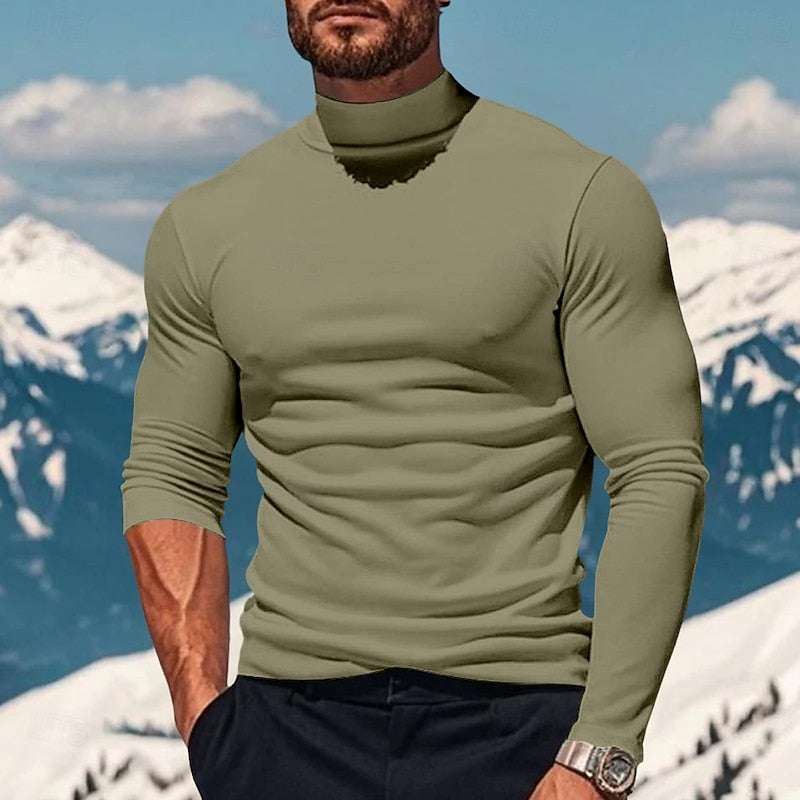 Langarmshirt mit Stehkragen