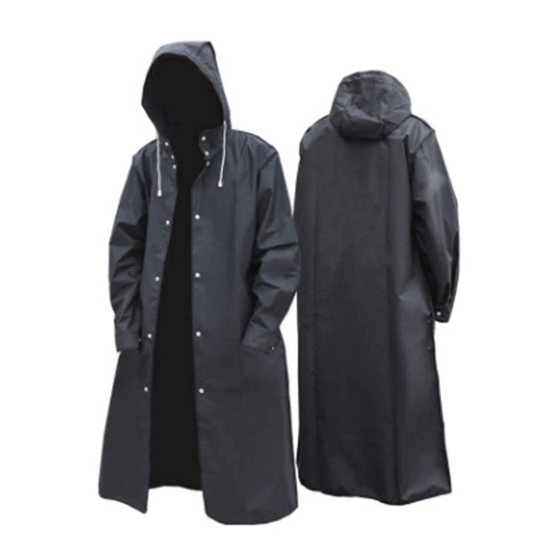 Lange Herrenjacke mit Kapuze