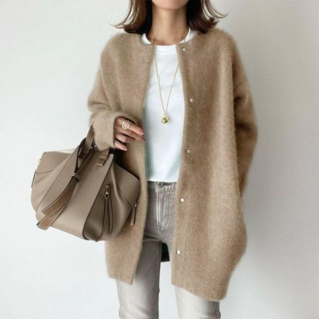 Lange Strickjacke im Relaxed Fit für Damen