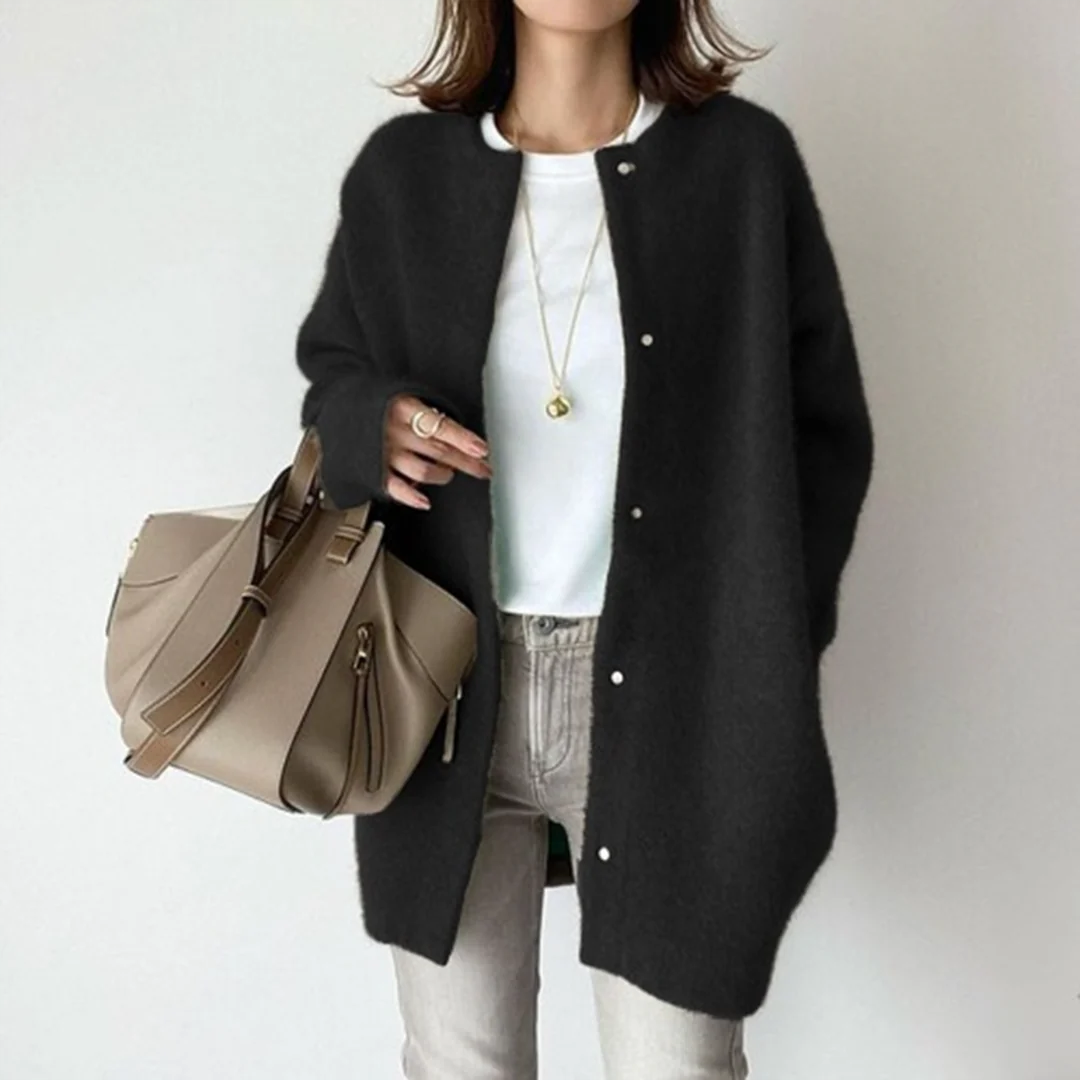 Lange Strickjacke im Relaxed Fit für Damen