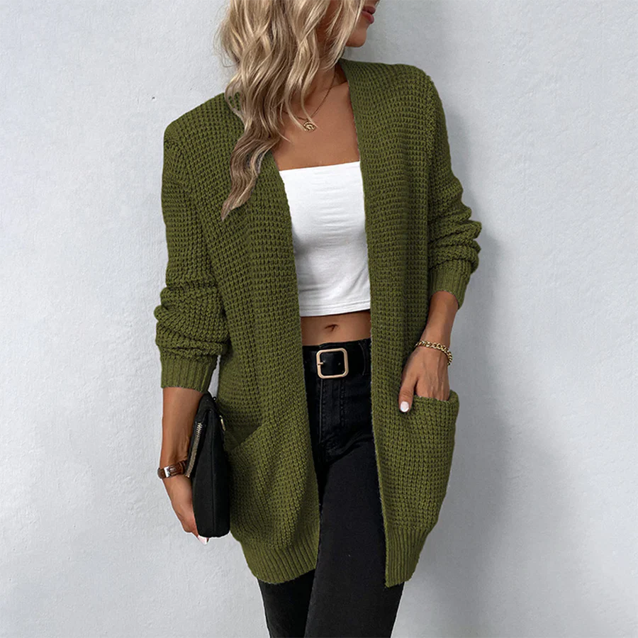 Lange Strickjacke im Relaxed Fit für Damen