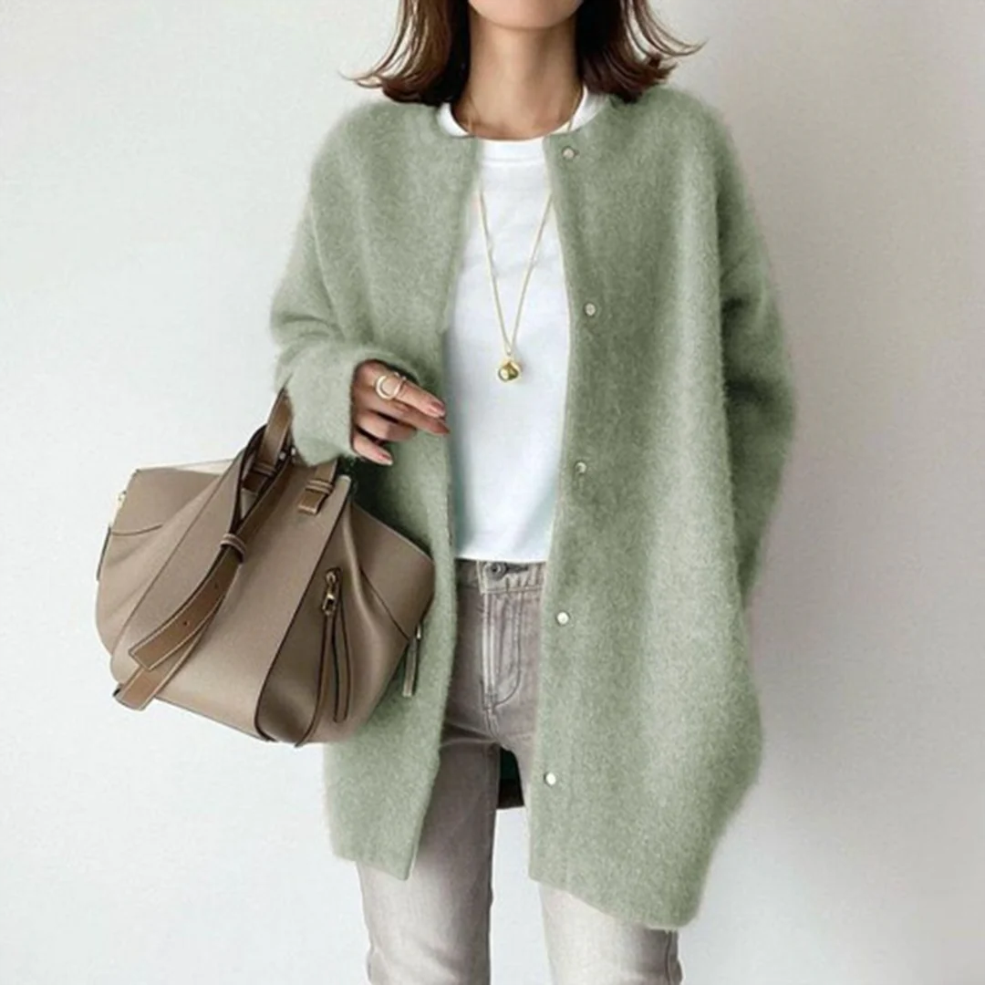 Lange Strickjacke im Relaxed Fit für Damen
