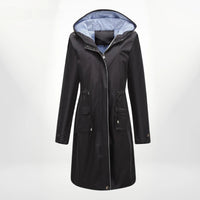 Langer Damen-Anorak mit Kapuze