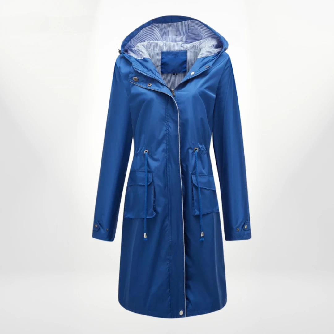 Langer Damen-Anorak mit Kapuze