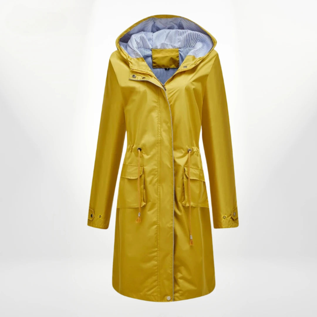 Langer Damen-Anorak mit Kapuze