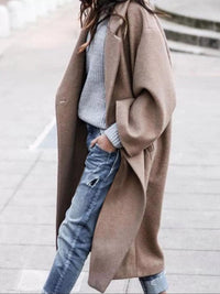 Langer Damen-Oversized-Mantel