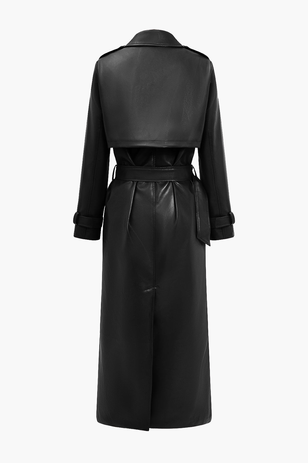 Langer Damen-Trenchcoat mit Gürtel