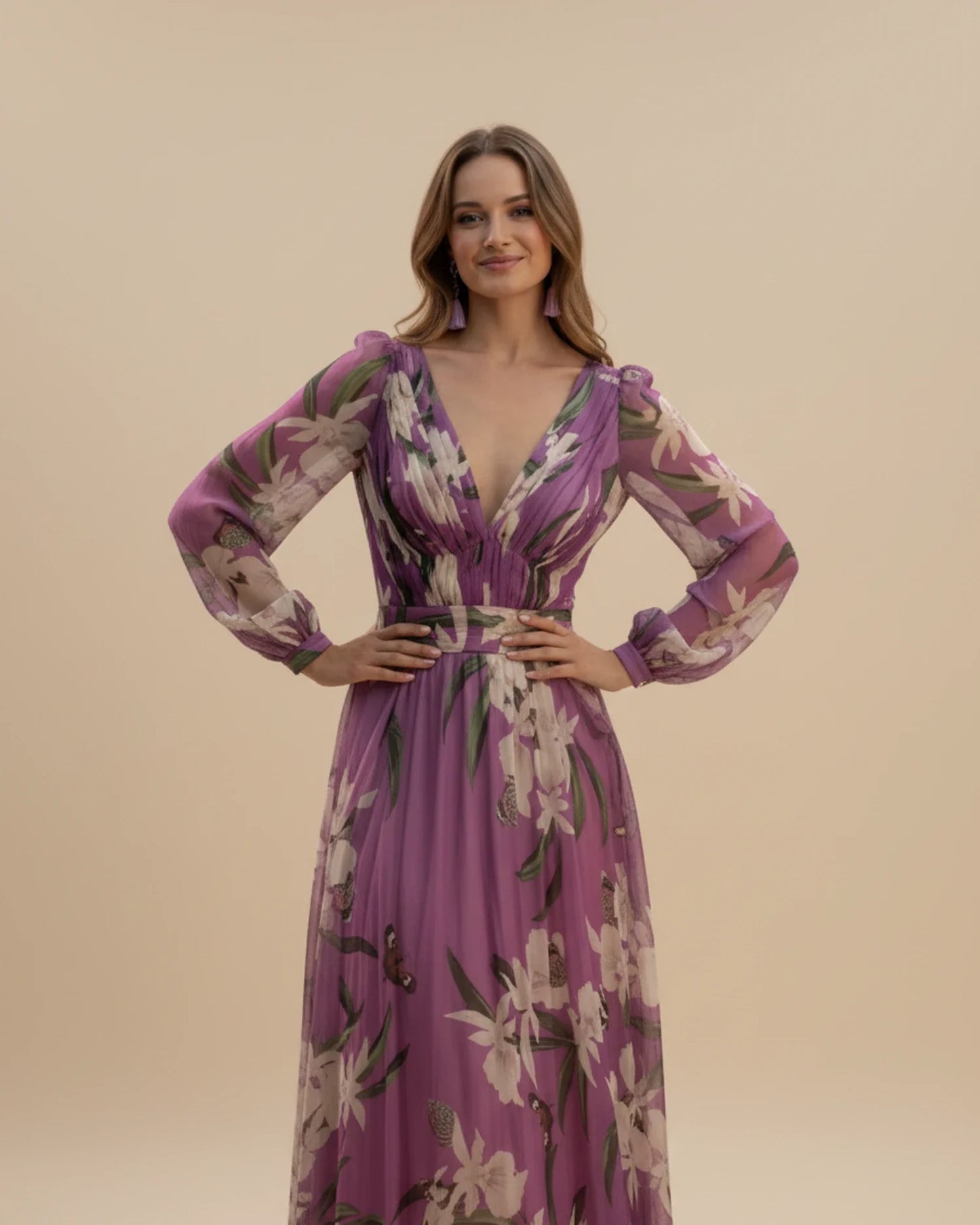 Langes Sommer-Maxikleid für Damen
