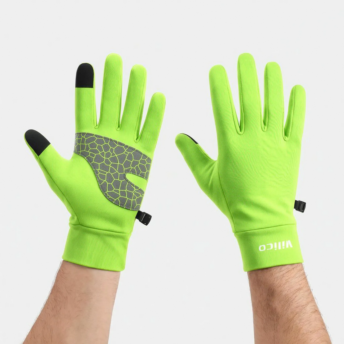 Langfinger-Fahrradhandschuhe mit Touchscreen-Funktion
