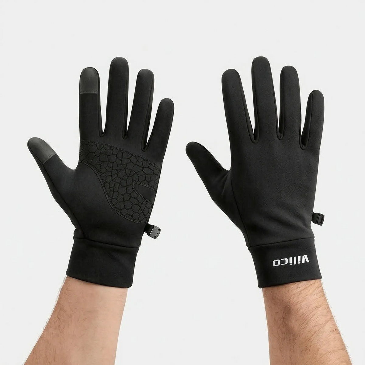 Langfinger-Fahrradhandschuhe mit Touchscreen-Funktion