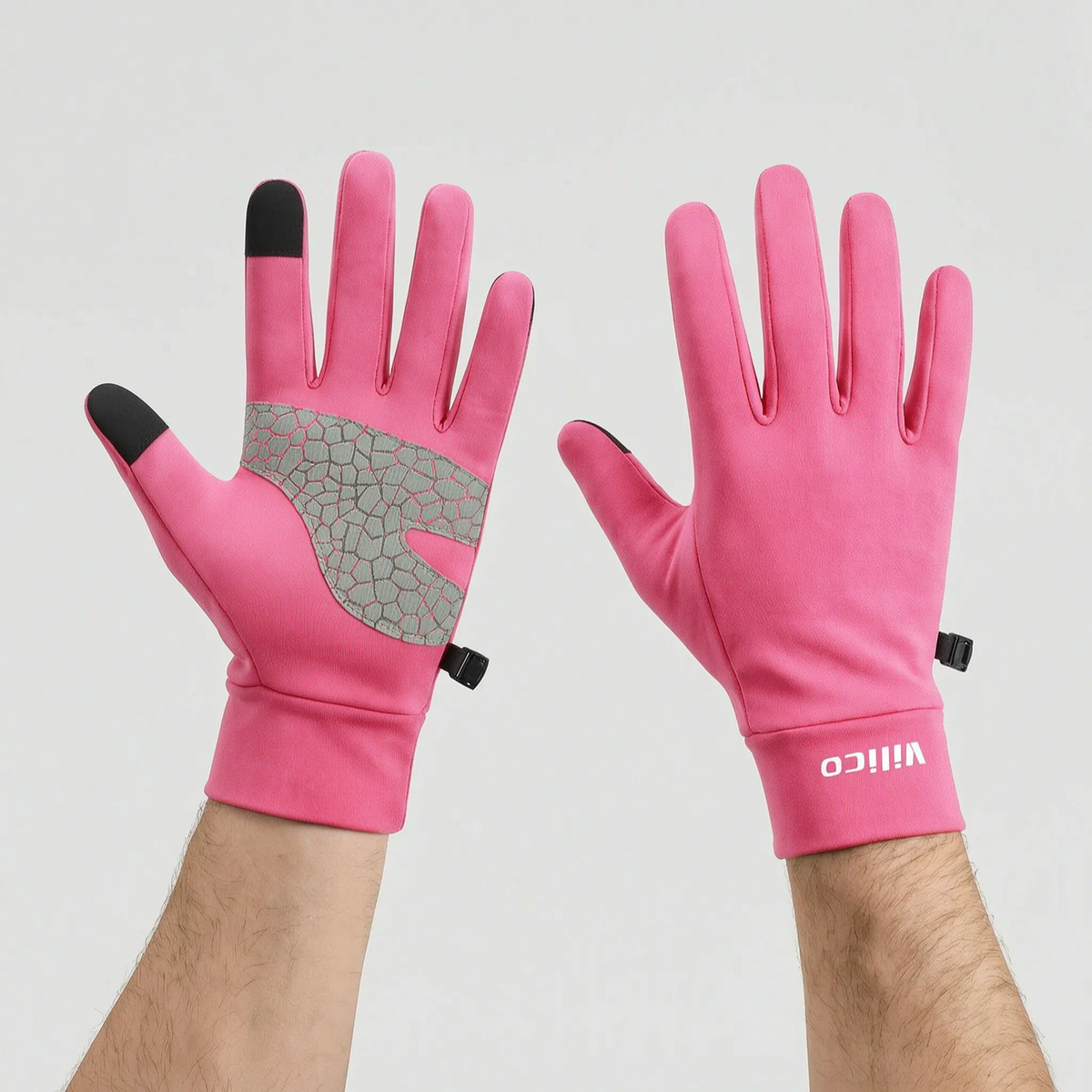 Langfinger-Fahrradhandschuhe mit Touchscreen-Funktion