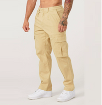 Lässige Herren-Cargohose mit geradem Bein