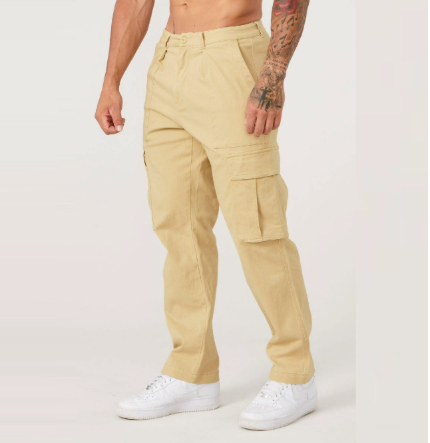 Lässige Herren-Cargohose mit geradem Bein