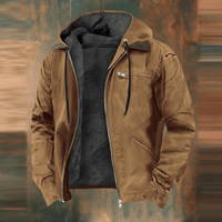 Lässige Herrenjacke mit Kapuze