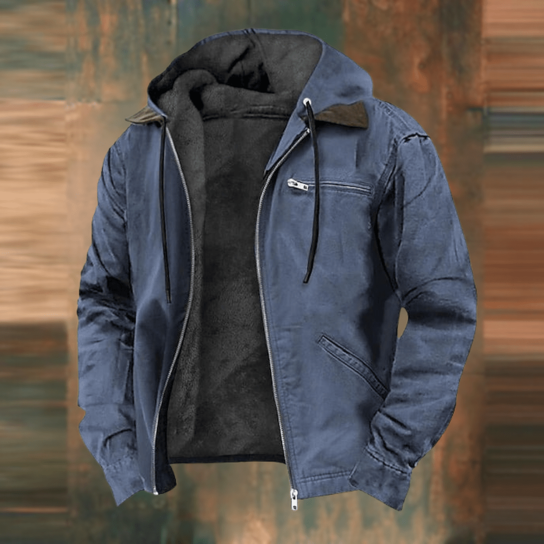 Lässige Herrenjacke mit Kapuze