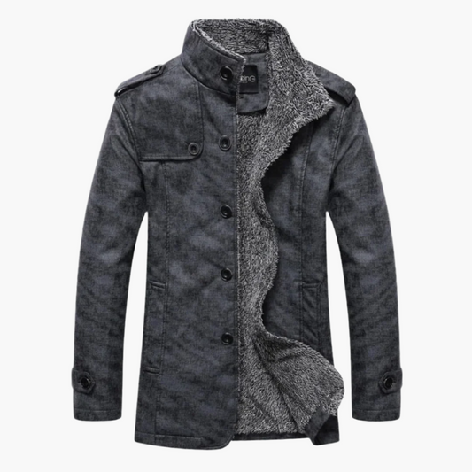 Lässige Herrenjacke mit Knöpfen
